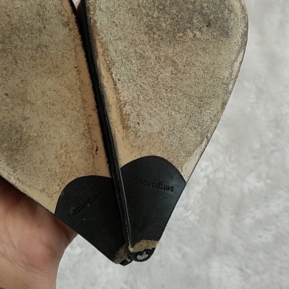 *Genuine Sergio Rossi 7.5 Black Suede Zip Up Boots - Picture 6 of 8